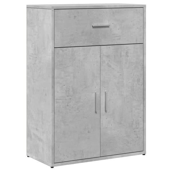 vidaXL Skjenk betonggrå 60x30x84 cm konstruert tre