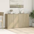 Pikkukuva 2 / 11: vidaXL Senkit 2 kpl Sonoma-tammi 60x31x70 cm tekninen puu