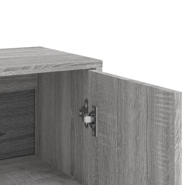vidaXL skænk 60x31x84 cm konstrueret træ grå sonoma-eg