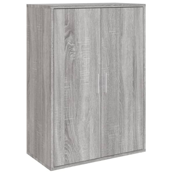vidaXL skænk 60x31x84 cm konstrueret træ grå sonoma-eg