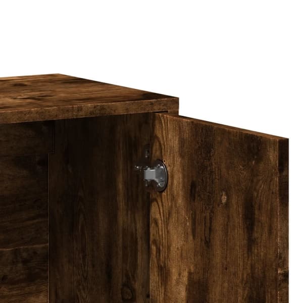 vidaXL skænke 2 stk. 60x31x70 cm konstrueret træ røget egetræsfarve