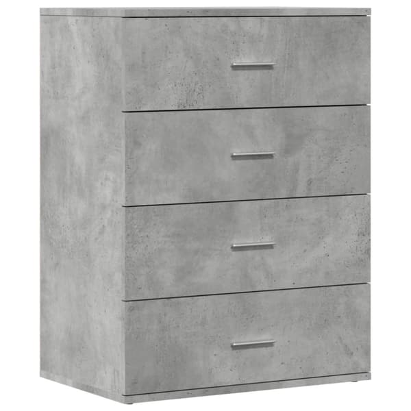vidaXL Senkit 2 kpl betoninharmaa 60x39x80 cm tekninen puu