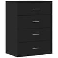 Miniatyrbilde 3 av 11: vidaXL Skjenker 2 stk svart 60x39x80 cm konstruert tre