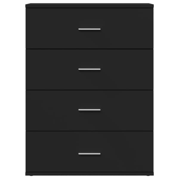 vidaXL Skjenker 2 stk svart 60x39x80 cm konstruert tre
