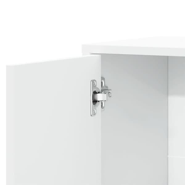 vidaXL skænk 60x31x70 cm konstrueret træ hvid