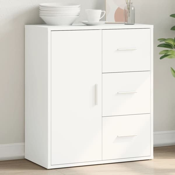 vidaXL skænk 60x31x70 cm konstrueret træ hvid