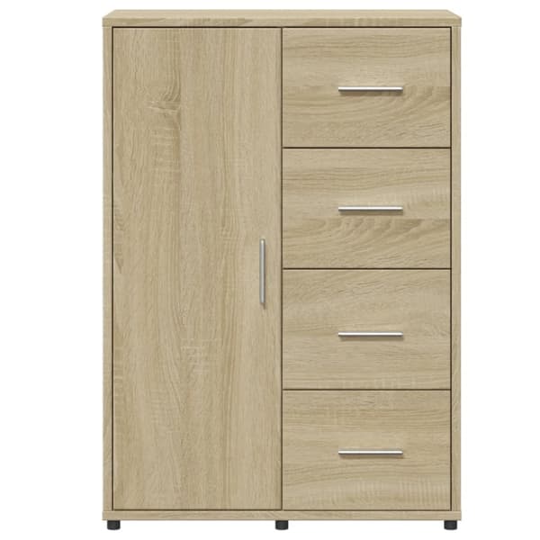 vidaXL skab 60x31x84 cm konstrueret træ røget egetræsfarve