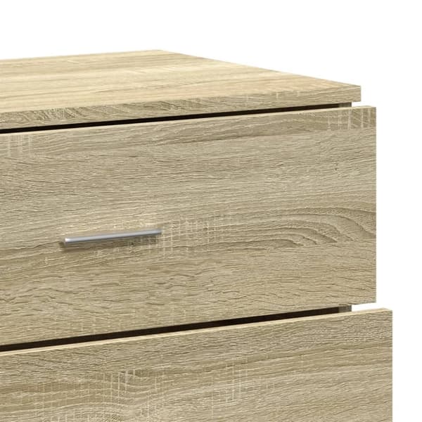 vidaXL Skänkar 2 st sonoma-ek 60x39x80 cm konstruerat trä