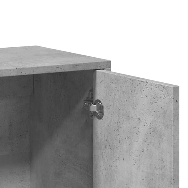 vidaXL Senkit 2 kpl betoninharmaa 60x31x70 cm tekninen puu