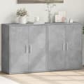 Pikkukuva 11 / 11: vidaXL Senkit 2 kpl betoninharmaa 60x31x70 cm tekninen puu