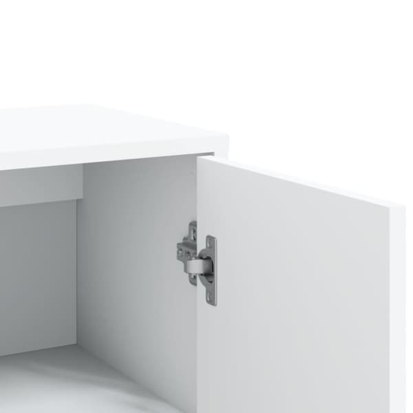 vidaXL skab 60x31x84 cm konstrueret træ hvid