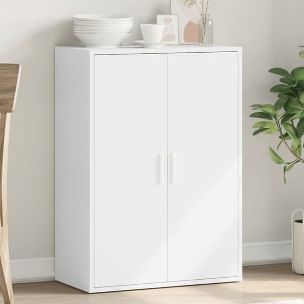 vidaXL skab 60x31x84 cm konstrueret træ hvid