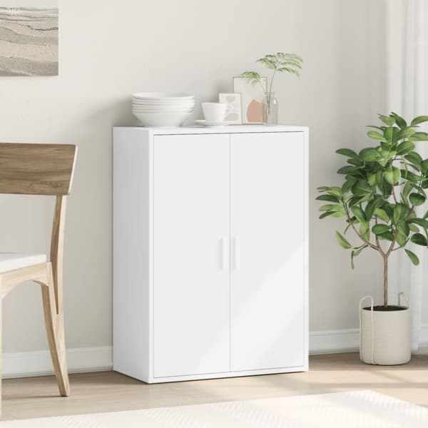 vidaXL skab 60x31x84 cm konstrueret træ hvid