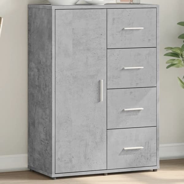 vidaXL Senkki betoninharmaa 60x31x84 cm tekninen puu