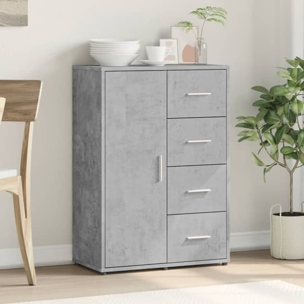 vidaXL Senkki betoninharmaa 60x31x84 cm tekninen puu
