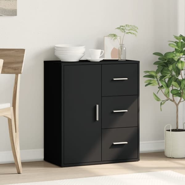 vidaXL Senkki musta 60x31x70 cm tekninen puu