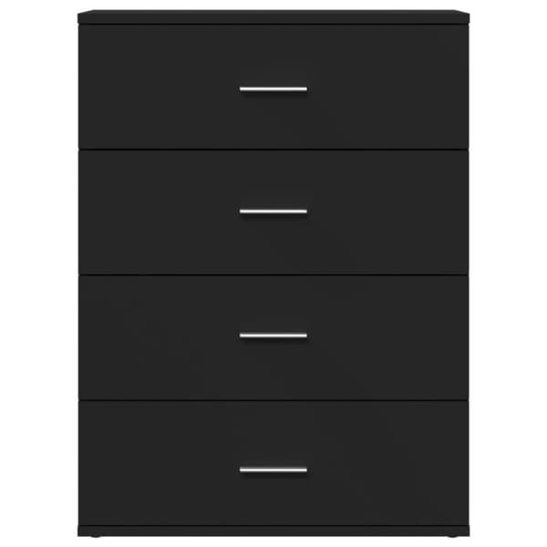 vidaXL Skänk svart 60x39x80 cm konstruerat trä