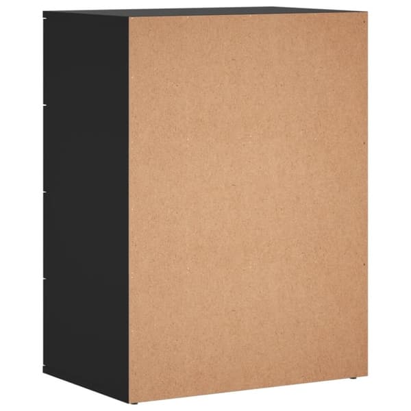 vidaXL Skänk svart 60x39x80 cm konstruerat trä