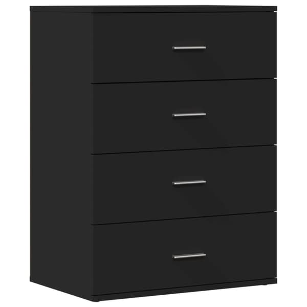 vidaXL Skänk svart 60x39x80 cm konstruerat trä