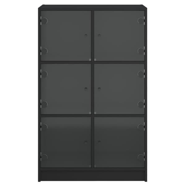 vidaXL Highboard med dører svart 68x37x109 cm konstruert tre