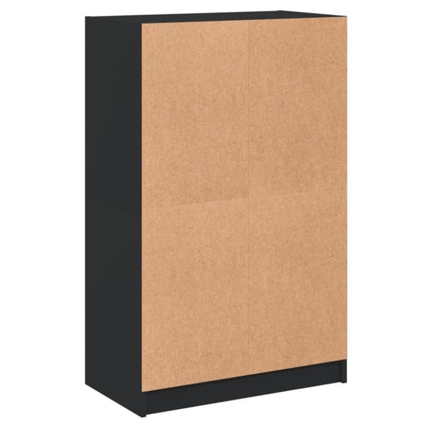 vidaXL Highboard med dører svart 68x37x109 cm konstruert tre