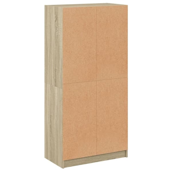 vidaXL Highboard med dører sonoma eik 68x37x142 cm konstruert tre