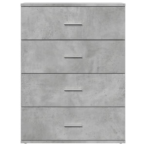 vidaXL Senkki betoninharmaa 60x39x80 cm tekninen puu