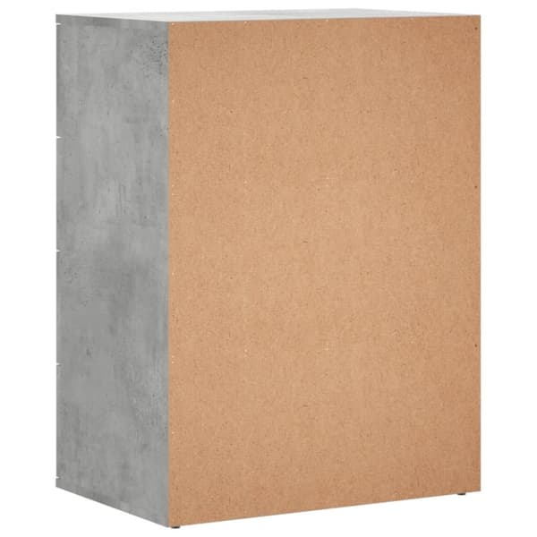 vidaXL Senkki betoninharmaa 60x39x80 cm tekninen puu