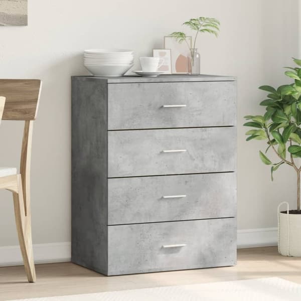 vidaXL Senkki betoninharmaa 60x39x80 cm tekninen puu