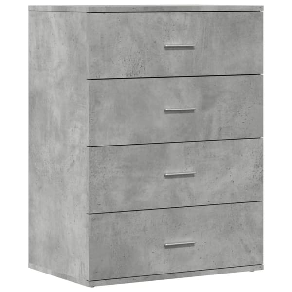 vidaXL skænk 60x39x80 cm konstrueret træ betongrå