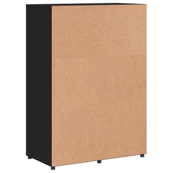 vidaXL skænk 60x31x84 cm konstrueret træ sort