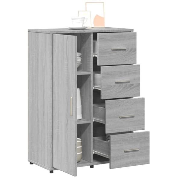 vidaXL Senkki harmaa Sonoma 60x31x84 cm tekninen puu