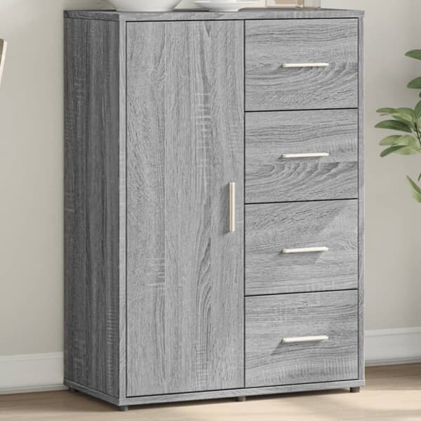 vidaXL Senkki harmaa Sonoma 60x31x84 cm tekninen puu