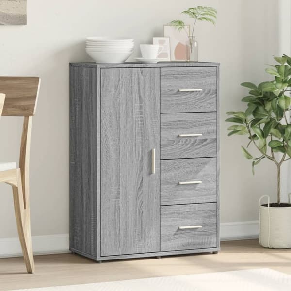 vidaXL Senkki harmaa Sonoma 60x31x84 cm tekninen puu