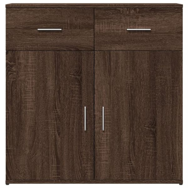 vidaXL Skänk brun ek 79x38x80 cm konstruerat trä