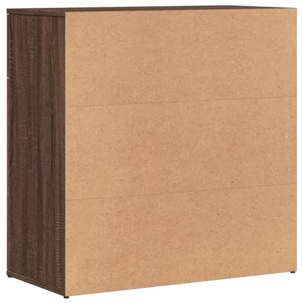 vidaXL Skänk brun ek 79x38x80 cm konstruerat trä