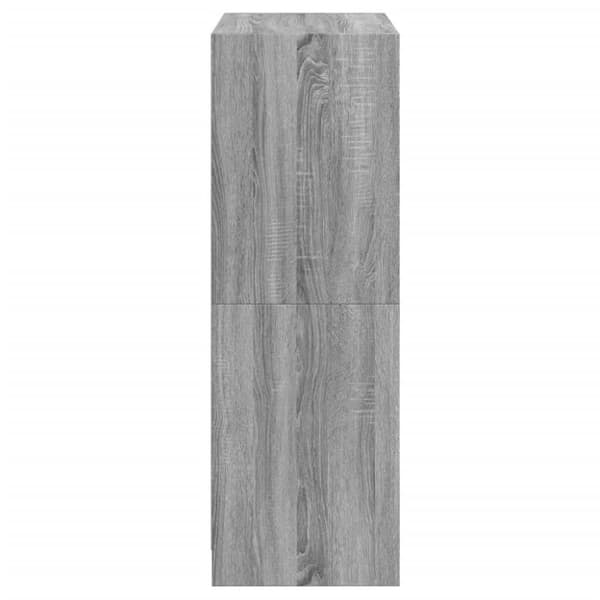 vidaXL Highboard med dører grå sonoma 68x37x109 cm konstruert tre