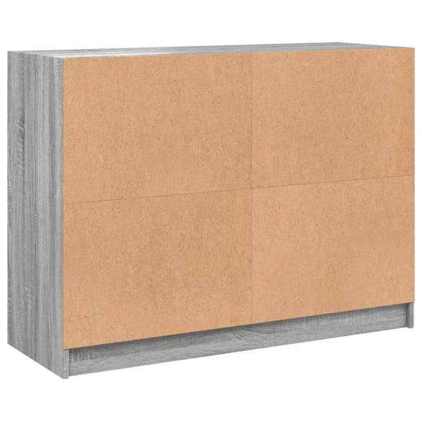 vidaXL Senkki harmaa Sonoma 102x37x75,5 cm tekninen puu