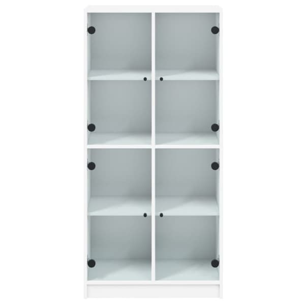 vidaXL Highboard med dører hvit 68x37x142 cm konstruert tre