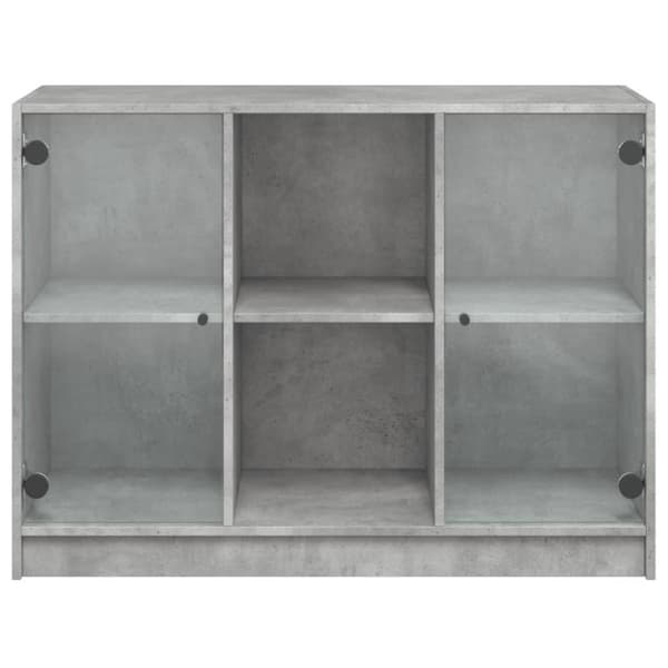 vidaXL Skänk betonggrå 102x37x75,5 cm konstruerat trä