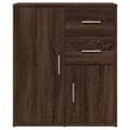 Miniatyrbilde 4 av 11: vidaXL Skjenk brun eik 60x31x70 cm konstruert tre