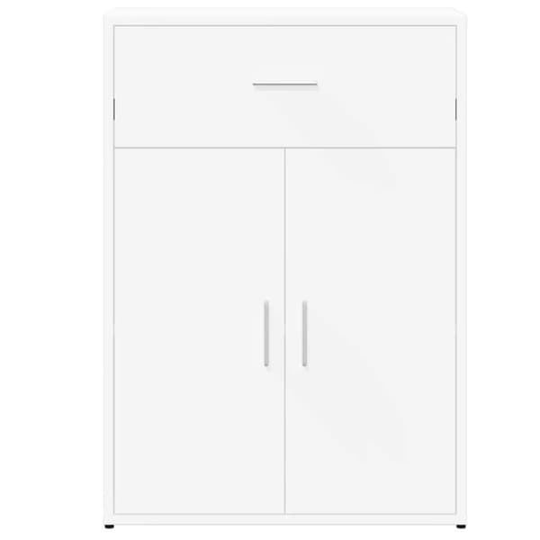 vidaXL skænk 60x30x84 cm konstrueret træ hvid
