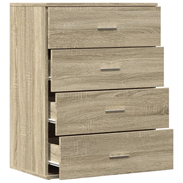 vidaXL Senkki Sonoma-tammi 60x39x80 cm tekninen puu