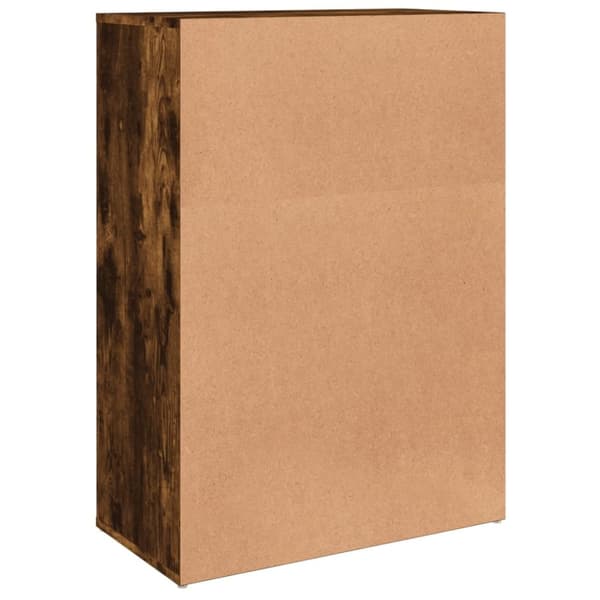 vidaXL skænk 60x31x84 cm konstrueret træ røget egetræsfarve