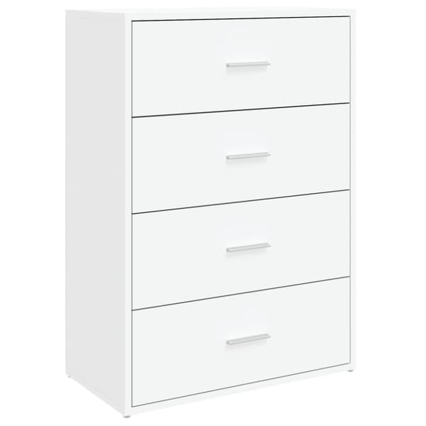 vidaXL Skjenk hvit 60x31x84 cm konstruert tre