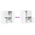 Miniatyrbilde 8 av 11: vidaXL Skjenk hvit 60x31x70 cm konstruert tre