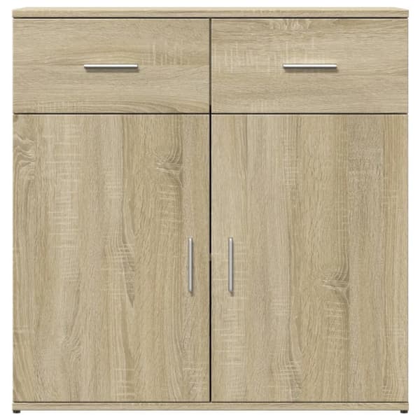 vidaXL Skjenker 2 stk sonoma eik 79x38x80 cm konstruert tre