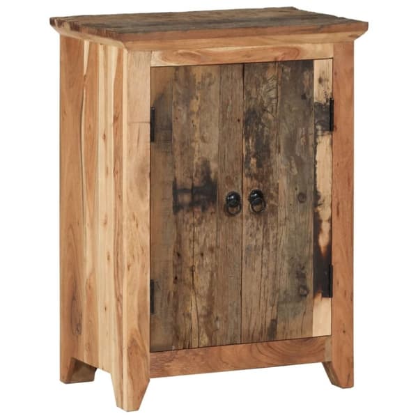 vidaXL skænk 55x33x75 cm massivt akacietræ og genbrugstræ