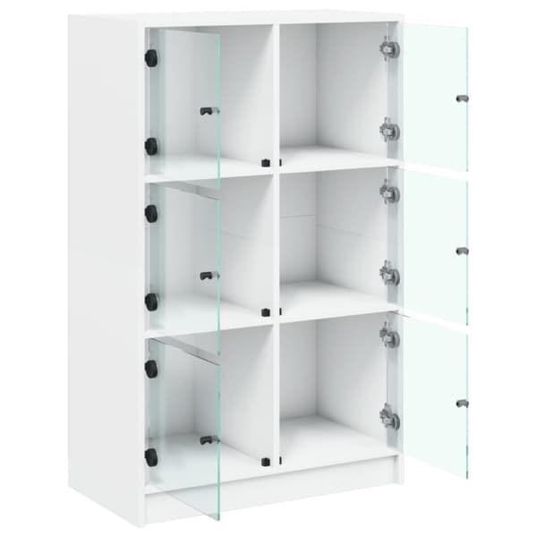 vidaXL Highboard med dører hvit 68x37x109 cm konstruert tre