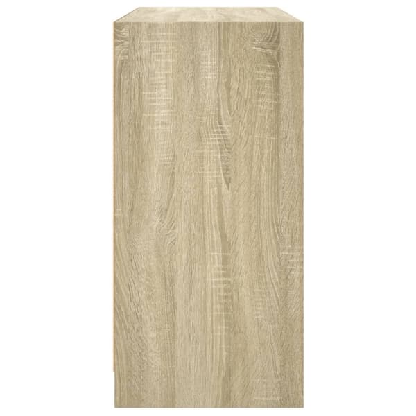 vidaXL Skjenk sonoma eik 102x37x75,5 cm konstruert tre